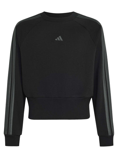Adidas Satin Sweatshirt, felpa Unisex bambino nera