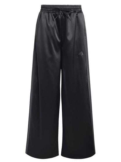 Adidas Satin Wide Leg Pant, pantalone unisex bambino nero