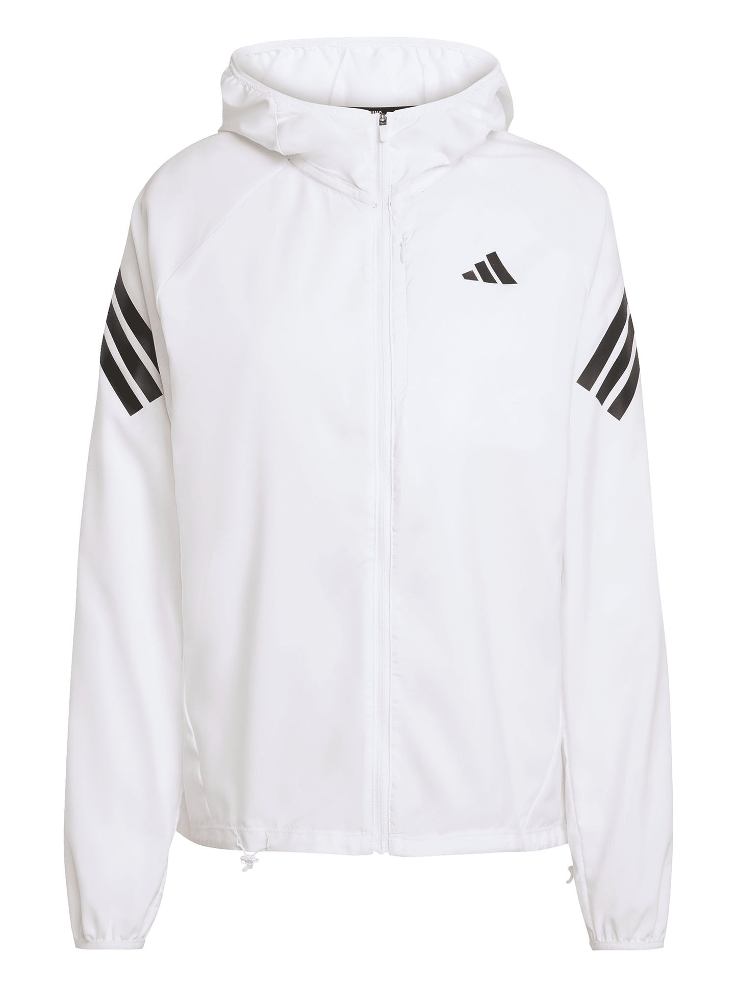 Adidas adi365 Iconic giubbino running da donna bianco con cappuccio