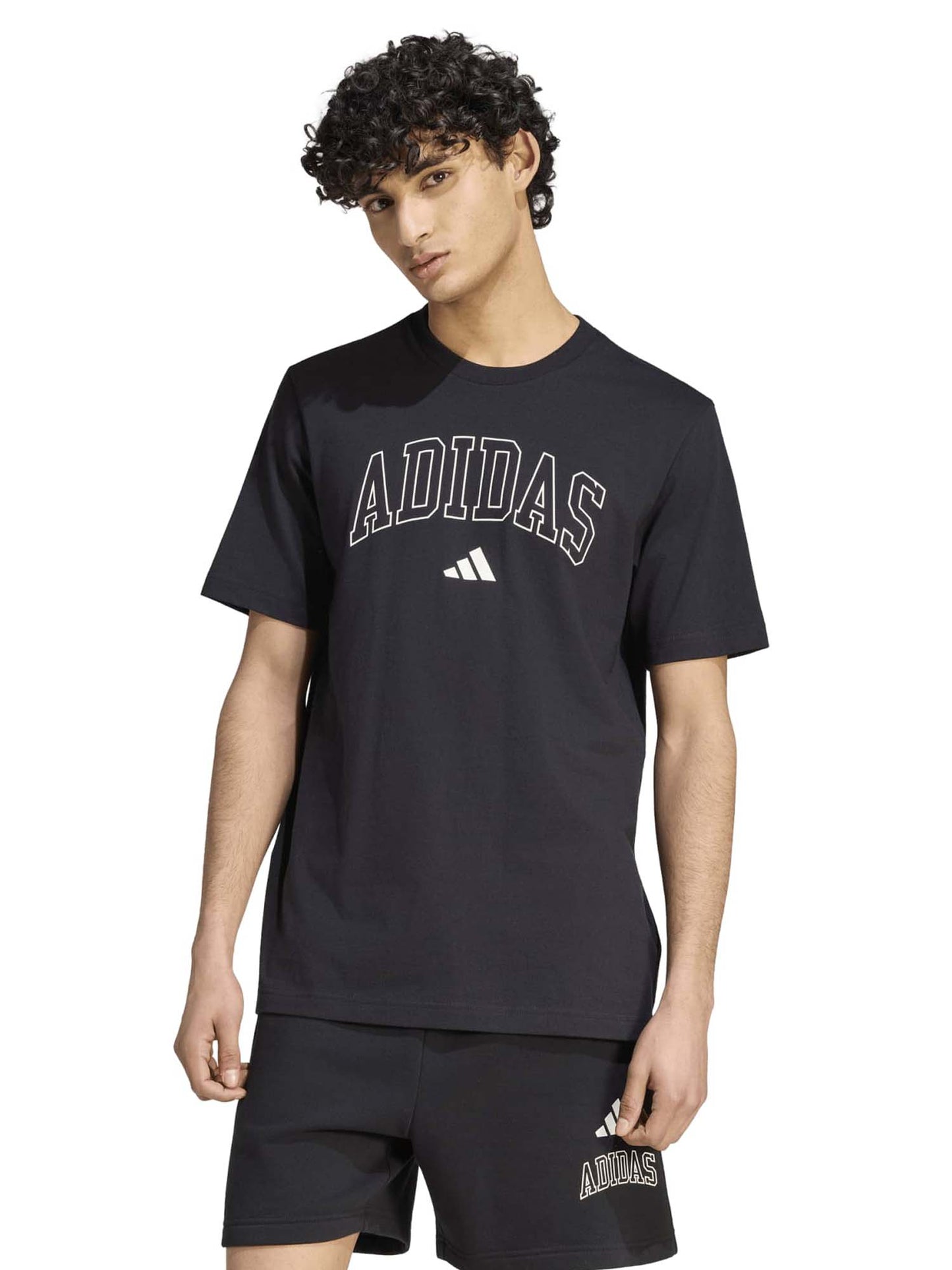 Adidas Collegiate Lineage Graphic, t-shirt maniche corte da uomo nera