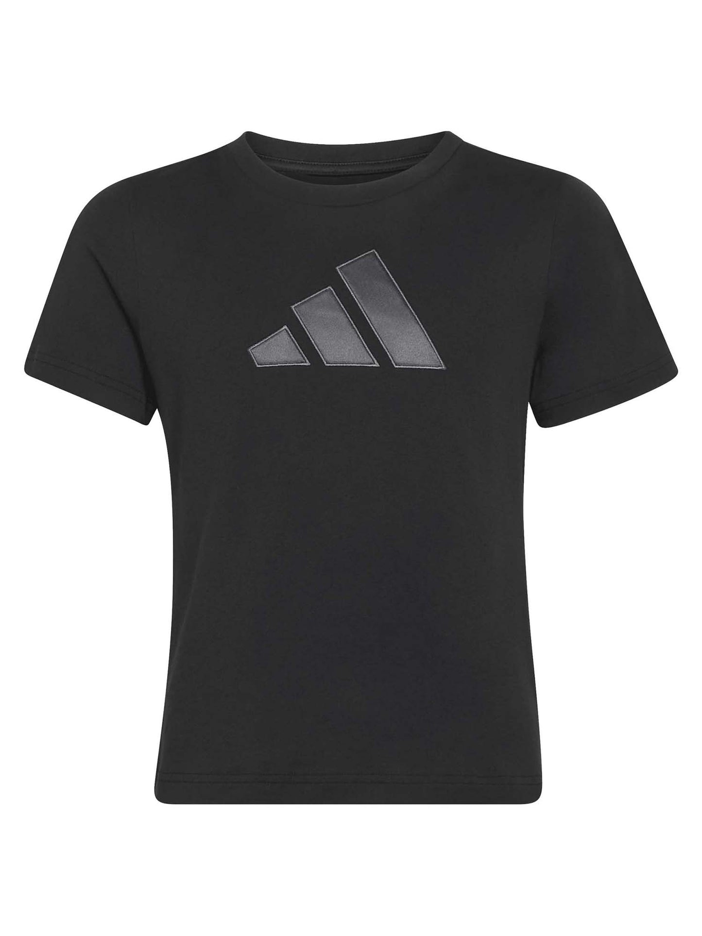 Adidas G. Tee Satin, t-shirt a maniche lunghe Unisex bambino nero