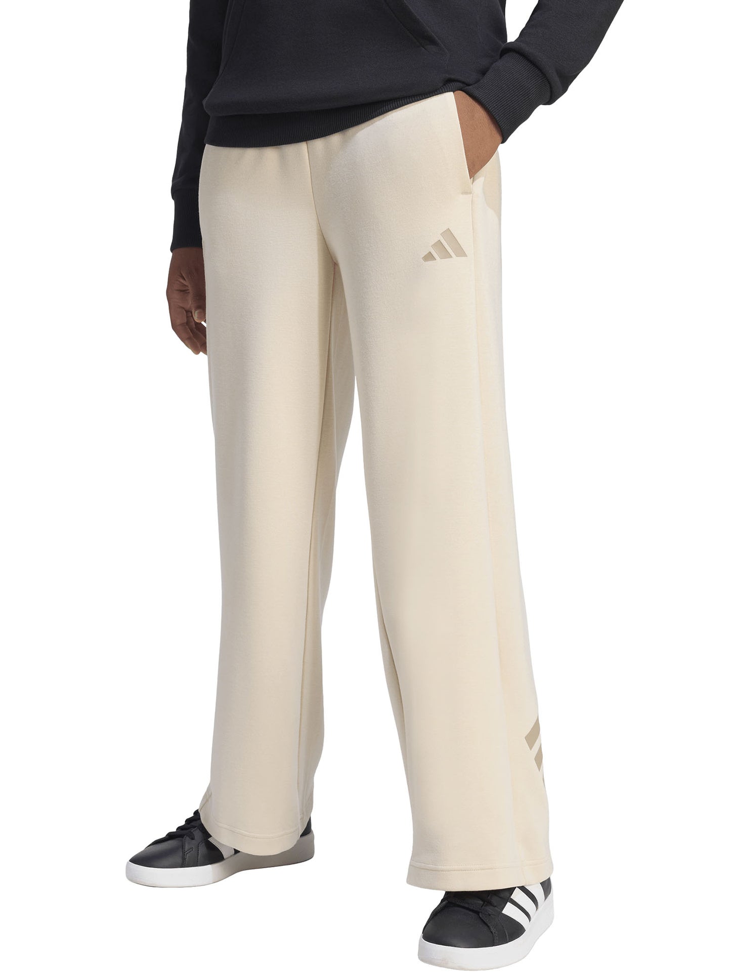 PANTALONE BEIGE ADIDAS FUTURE ICONS 3STRIPES DA BAMBINA