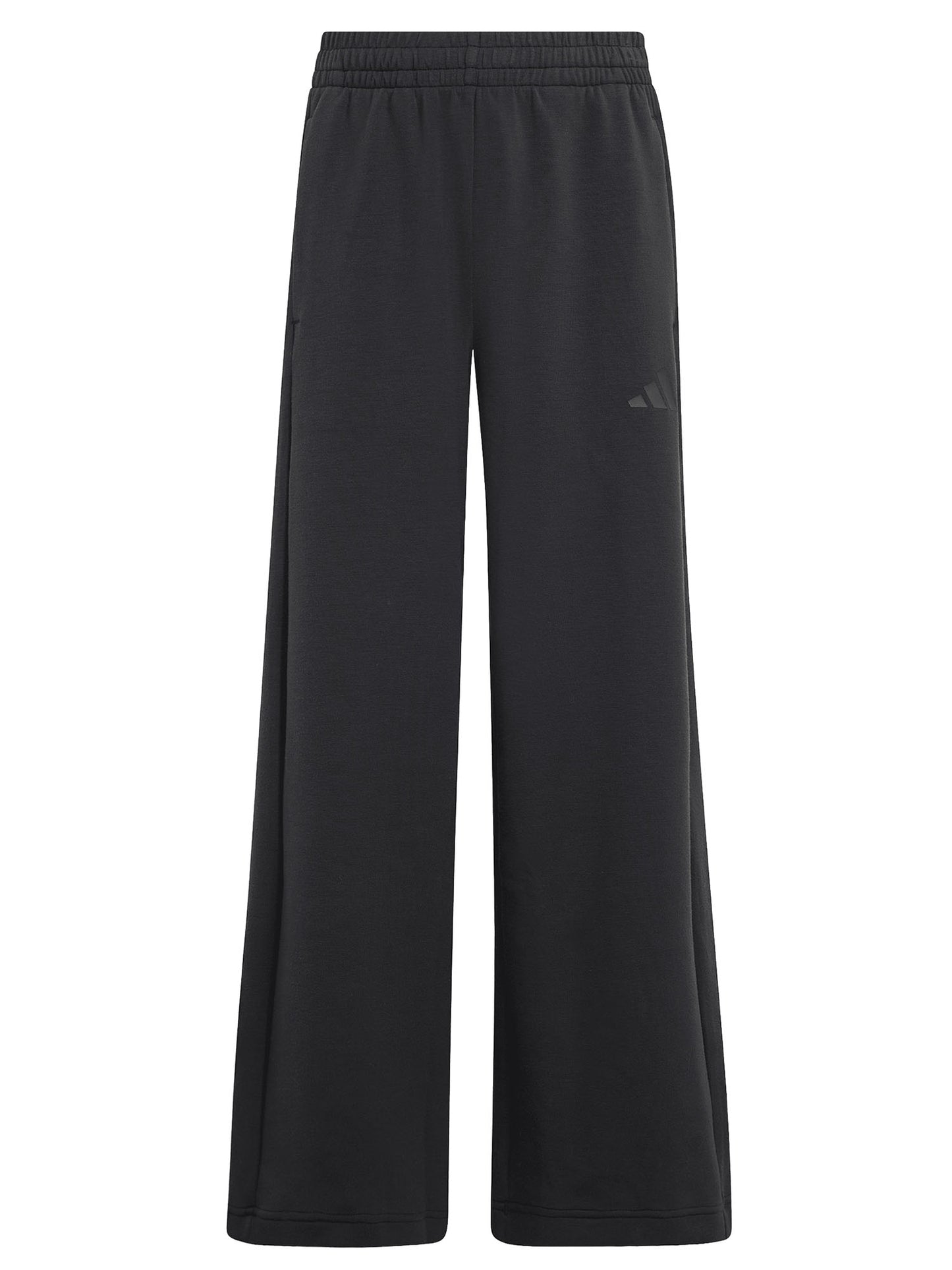 Pantaloni Adidas Future Icons 3-Stripes a gamba larga neri da bambina