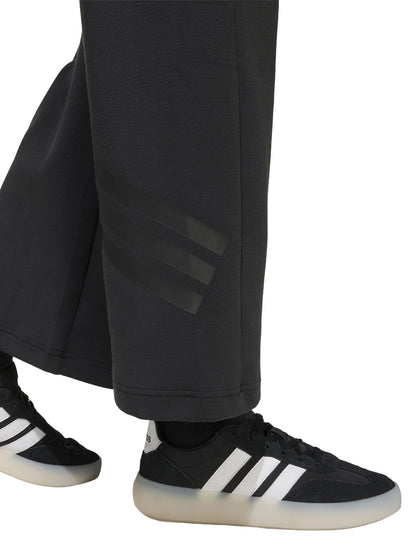 Pantaloni Adidas Future Icons 3-Stripes a gamba larga neri da bambina