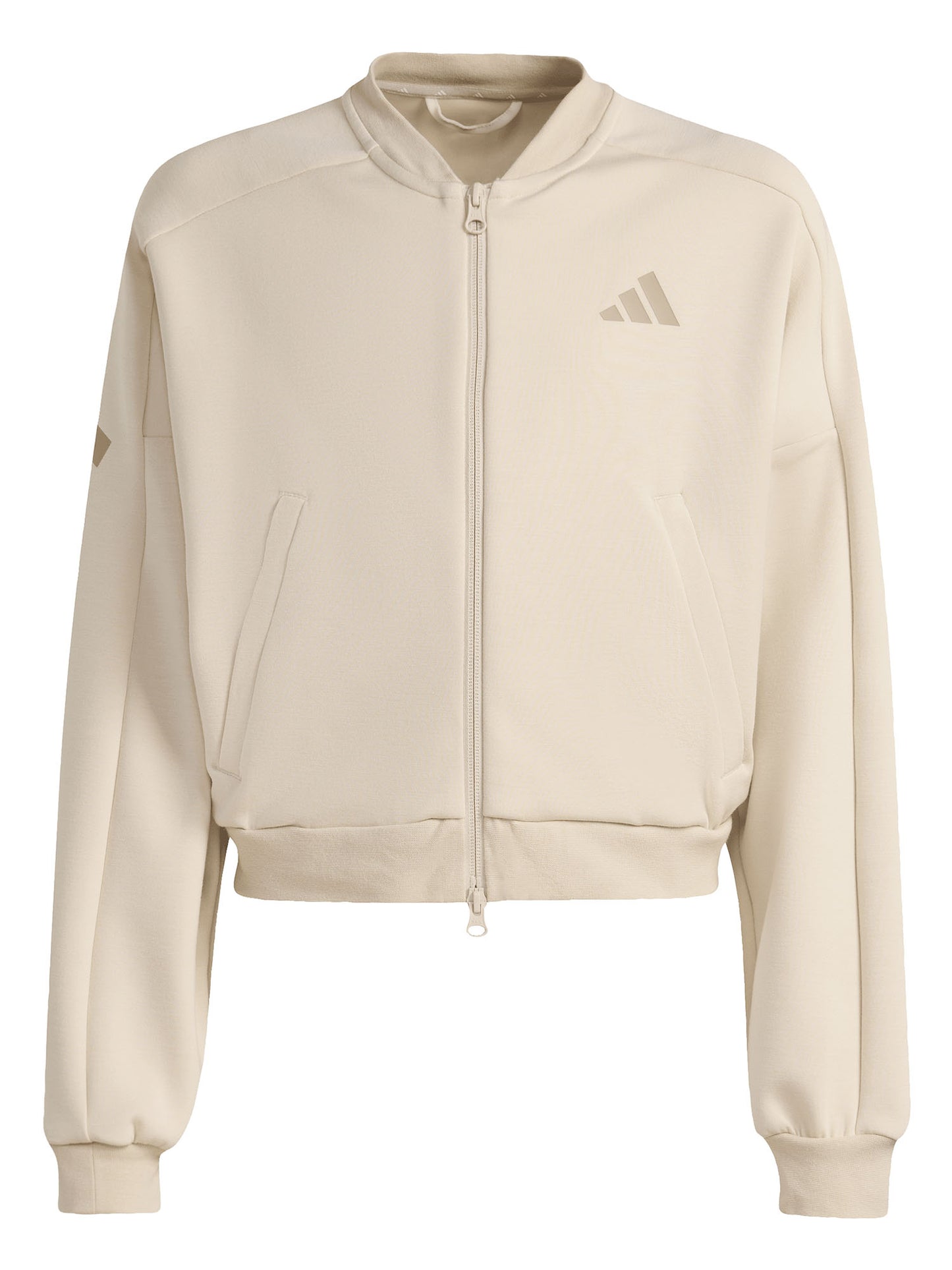 FELPA BEIGE ADIDAS FUTURE ICONS 3STRIPES DA BAMBINA