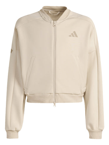 FELPA BEIGE ADIDAS FUTURE ICONS 3STRIPES DA BAMBINA