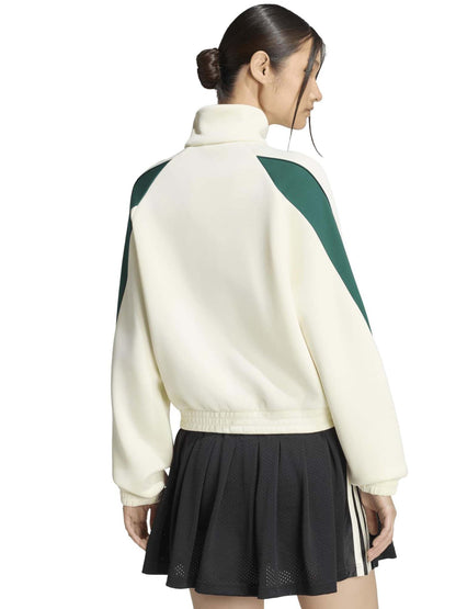 Adidas Stadium Tracktop, felpa da donna bianca