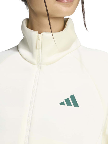 Adidas Stadium Tracktop, felpa da donna bianca