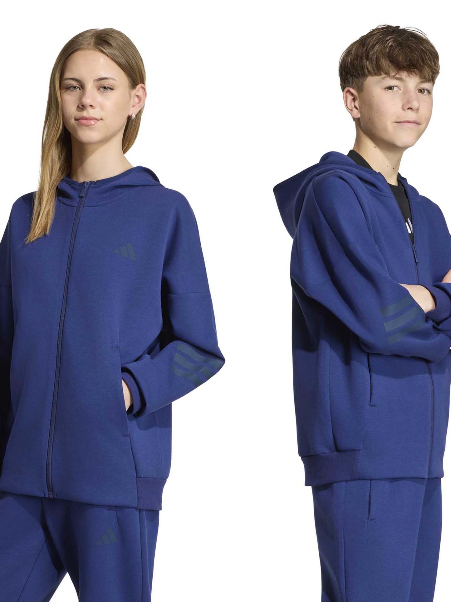 Adidas Kr6485 Blue, felpa Unisex bambino blu