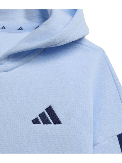 Adidas I 3S FZ FL Jog, tuta Unisex bambino azzurra
