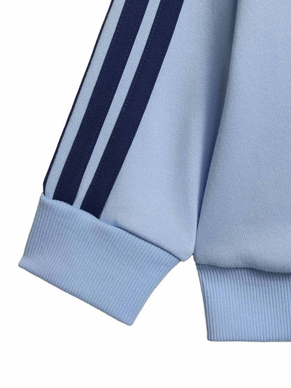 Adidas I 3S FZ FL Jog, tuta Unisex bambino azzurra