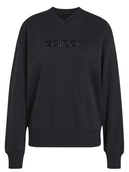 Adidas Felpa Satin, felpa da donna nera