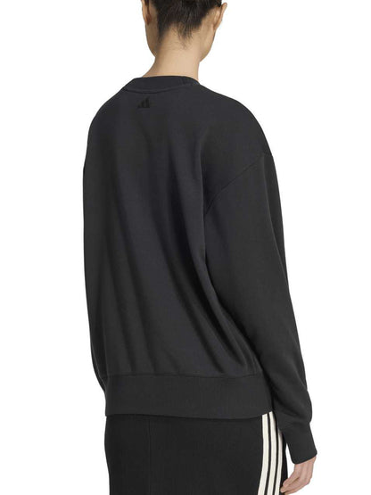 Adidas Felpa Satin, felpa da donna nera