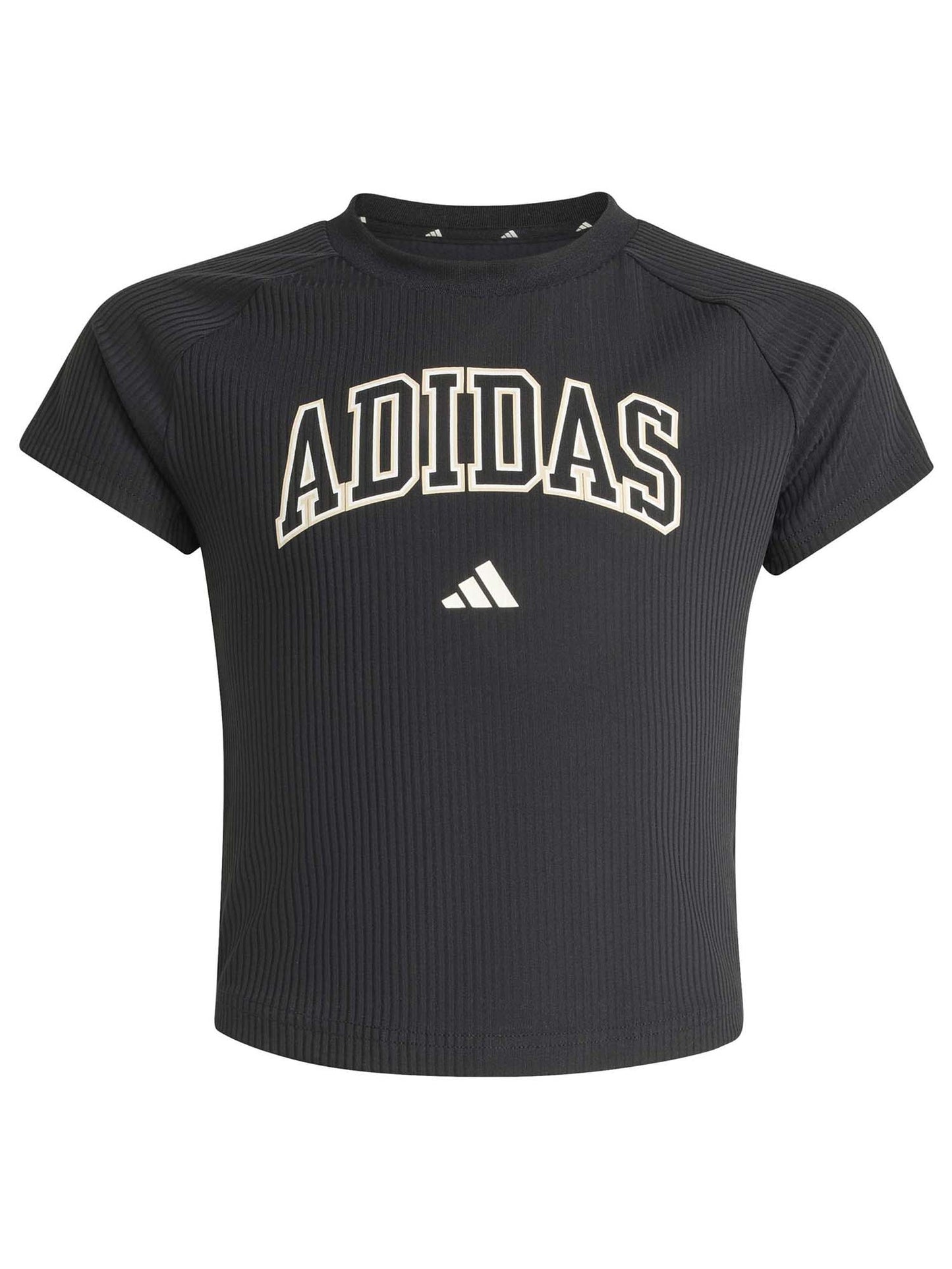 Adidas G. Tee Colleg, t-shirt a maniche lunghe Unisex bambino nero