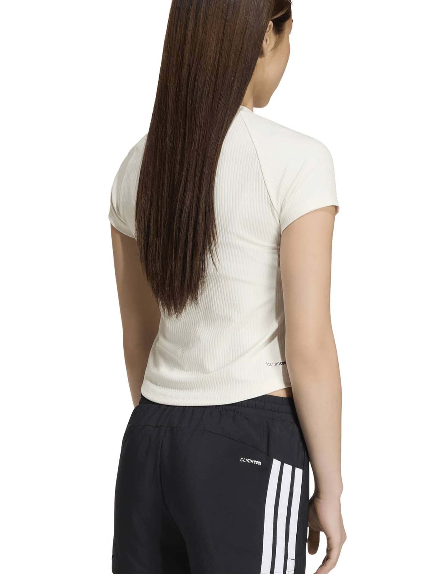 Adidas G. Tee Colleg, t-shirt a maniche lunghe Unisex bambino panna