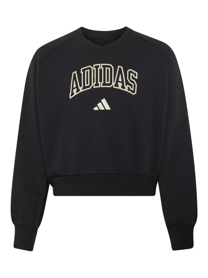 Adidas Jg Clgt V-Neck, felpa Unisex bambino nera