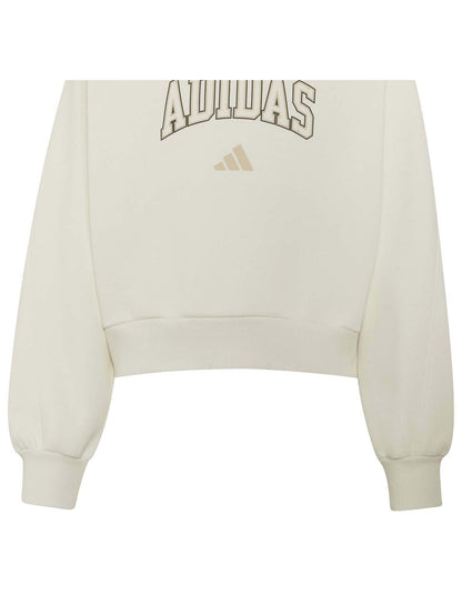 Adidas Ks5136 Ofwh, felpa Unisex bambino panna