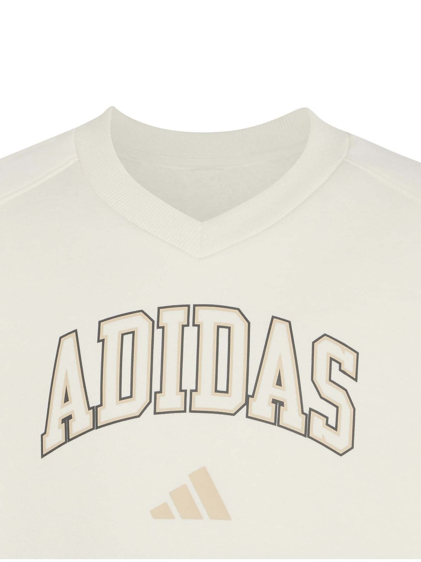 Adidas Ks5136 Ofwh, felpa Unisex bambino panna