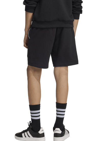 Shorts Adidas neri junior bimbo/a in cotone e poliestere riciclato