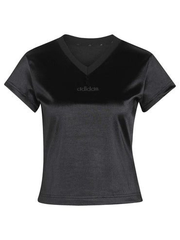 Adidas Satin, t-shirt maniche corte da donna nera