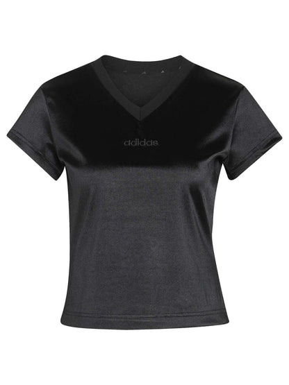 Adidas Satin, t-shirt maniche corte da donna nera