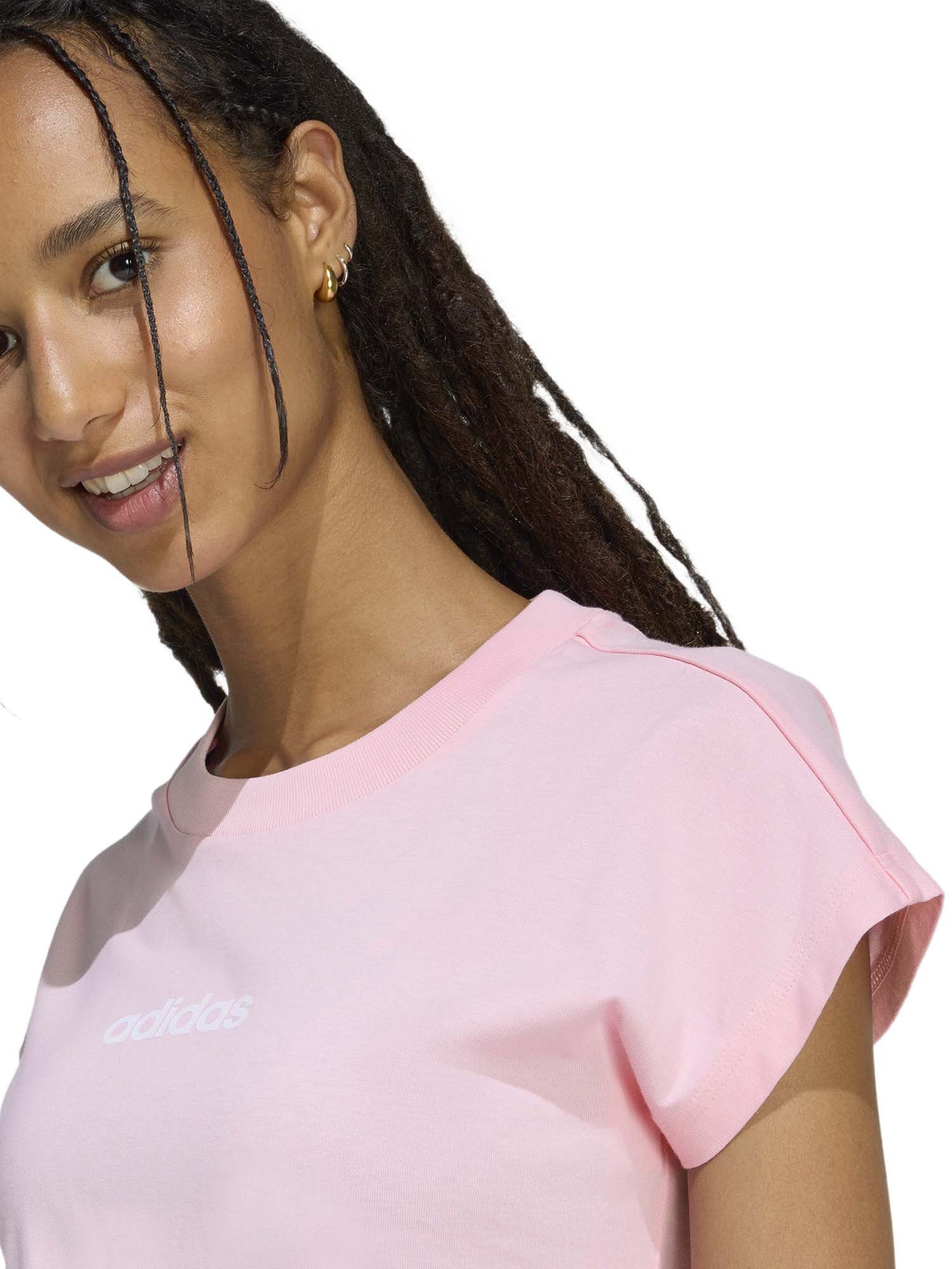 T-SHIRT ADIDAS DA DONNA ROSA