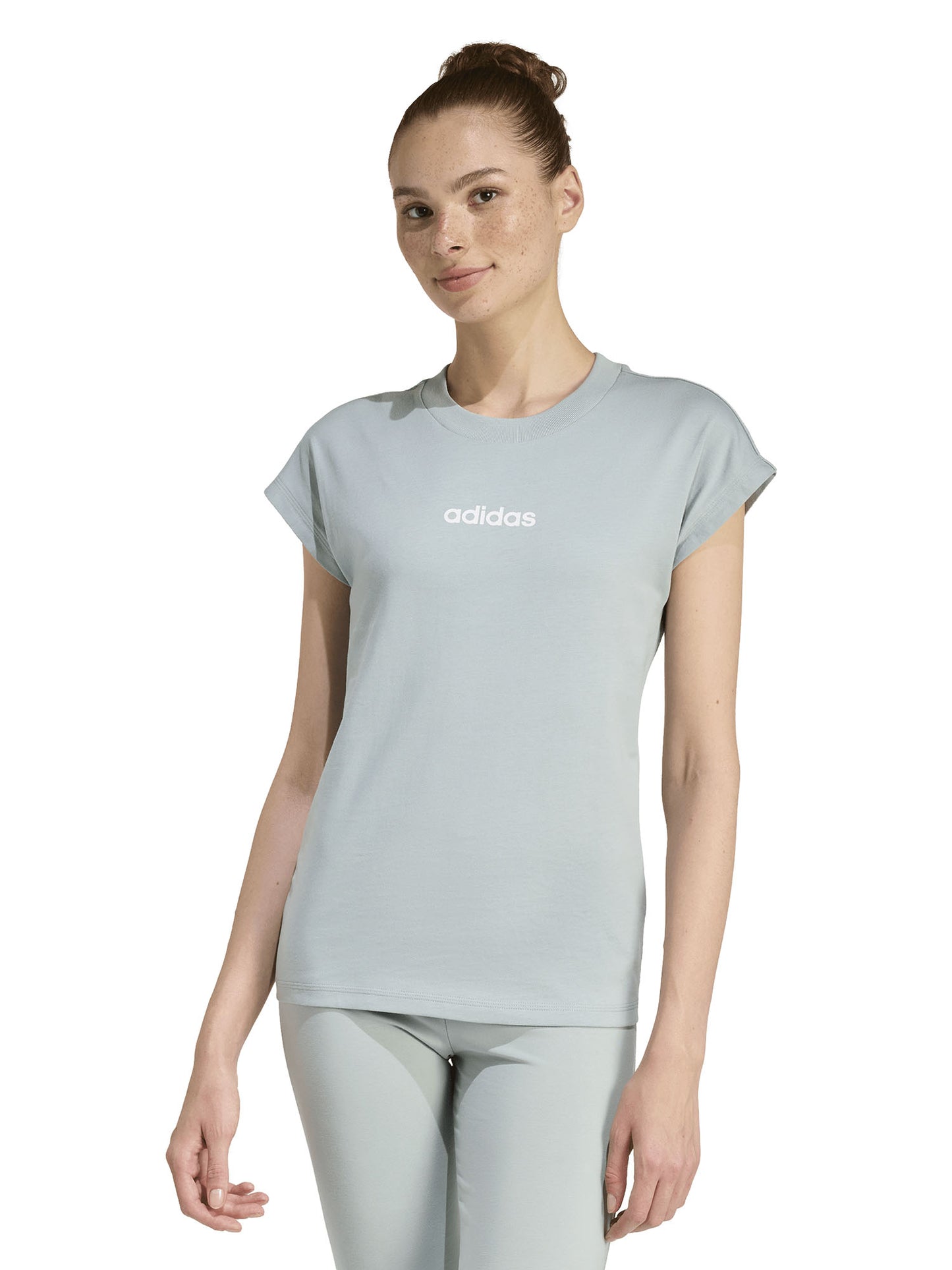 T-SHIRT VERDE ADIDAS ESSENTIALS DA DONNA