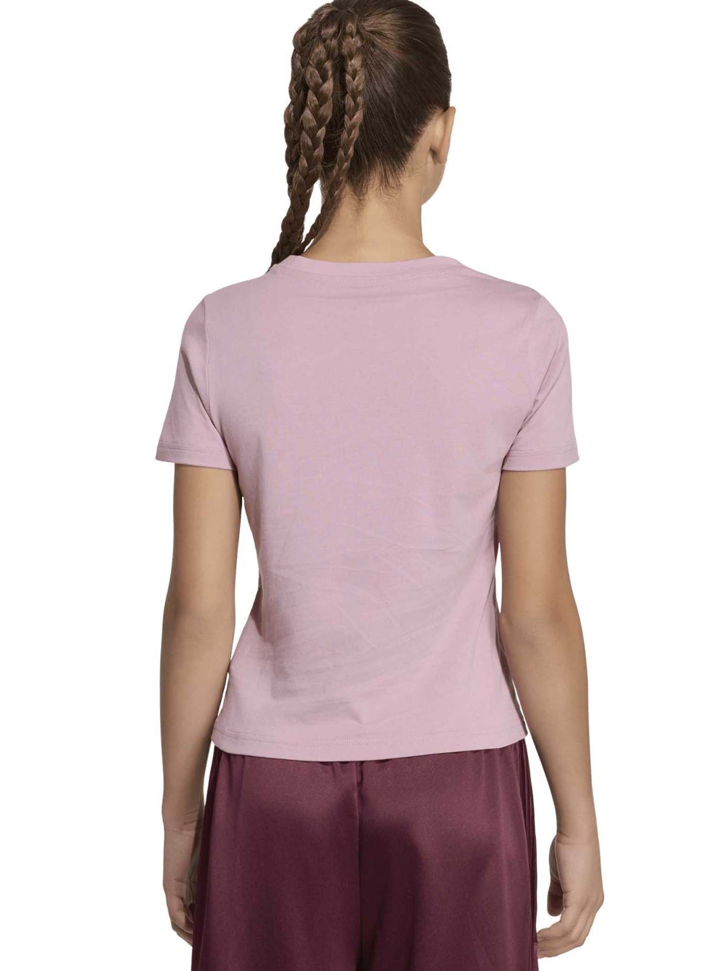Adidas G. Tee Satin, t-shirt a maniche lunghe Unisex bambino rosa