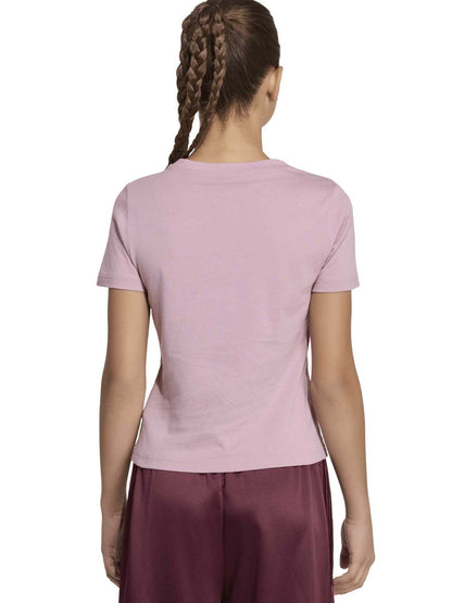 Adidas G. Tee Satin, t-shirt a maniche lunghe Unisex bambino rosa