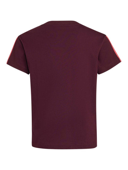Adidas G. Tee Essent, t-shirt a maniche lunghe Unisex bambino bordeaux