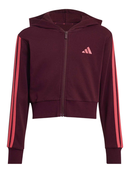 Adidas KT3372 Maroo, felpa unisex bambino bordeaux