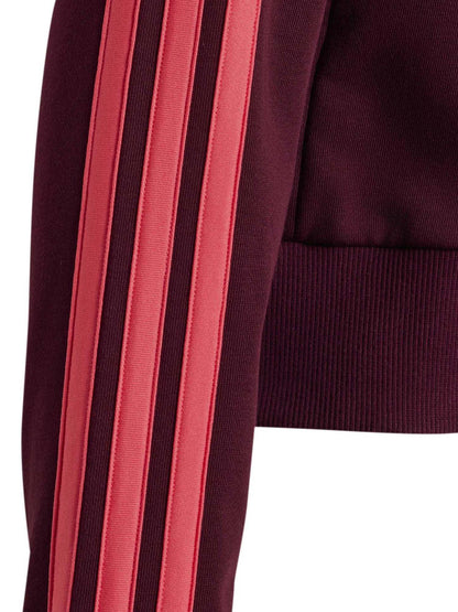 Adidas KT3372 Maroo, felpa unisex bambino bordeaux