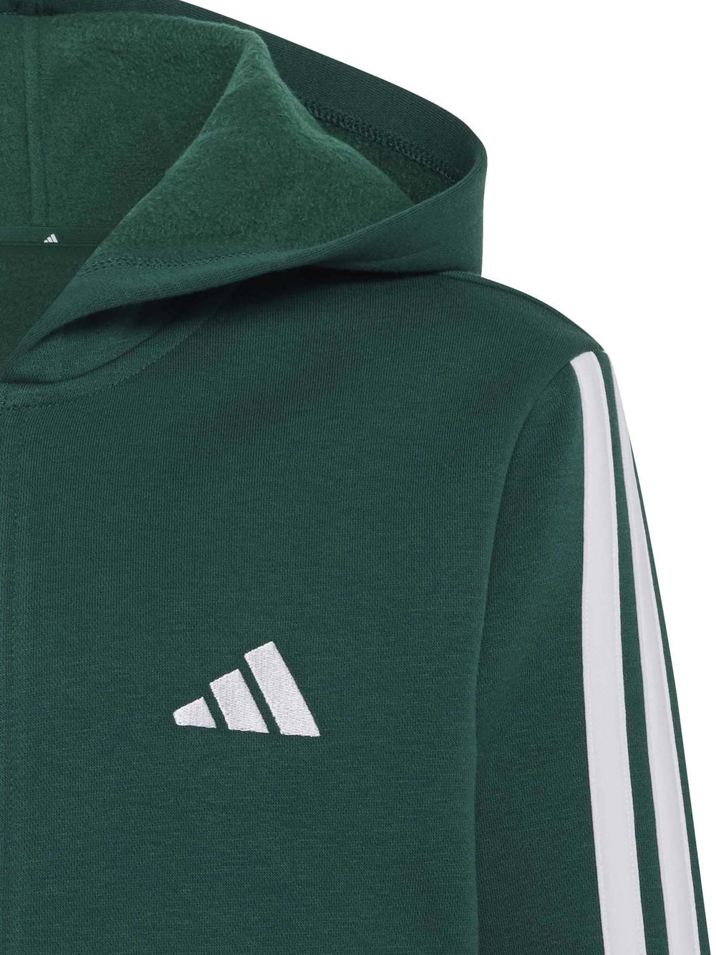 Adidas Essentials Full-Zip Hoodie, felpa Unisex bambino verde