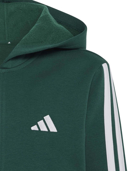 Adidas Essentials Full-Zip Hoodie, felpa Unisex bambino verde