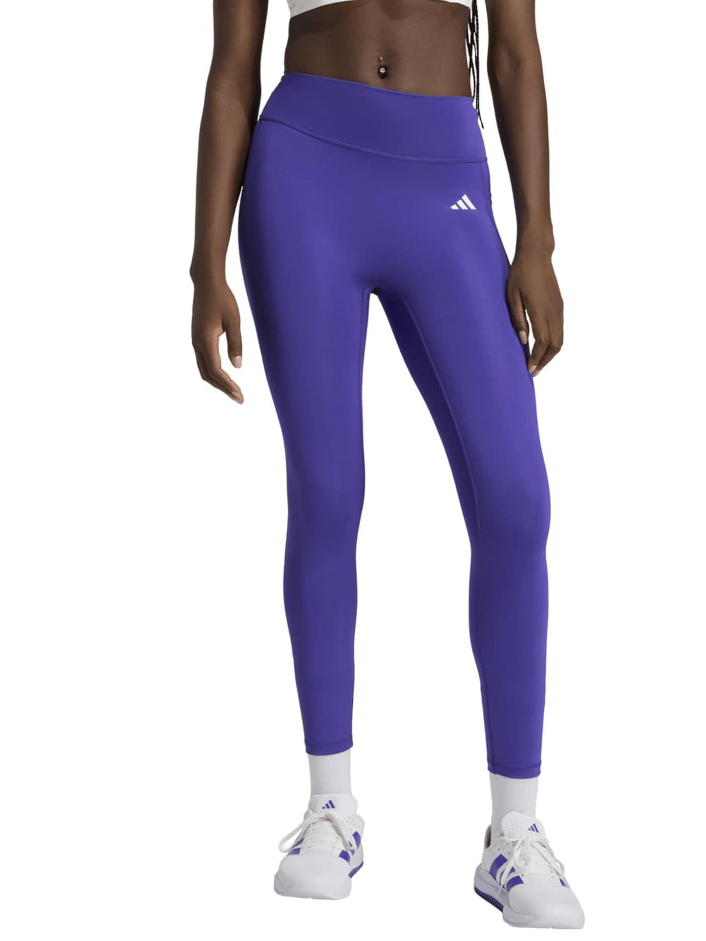Adidas Optimé Essentials, leggings da donna viola