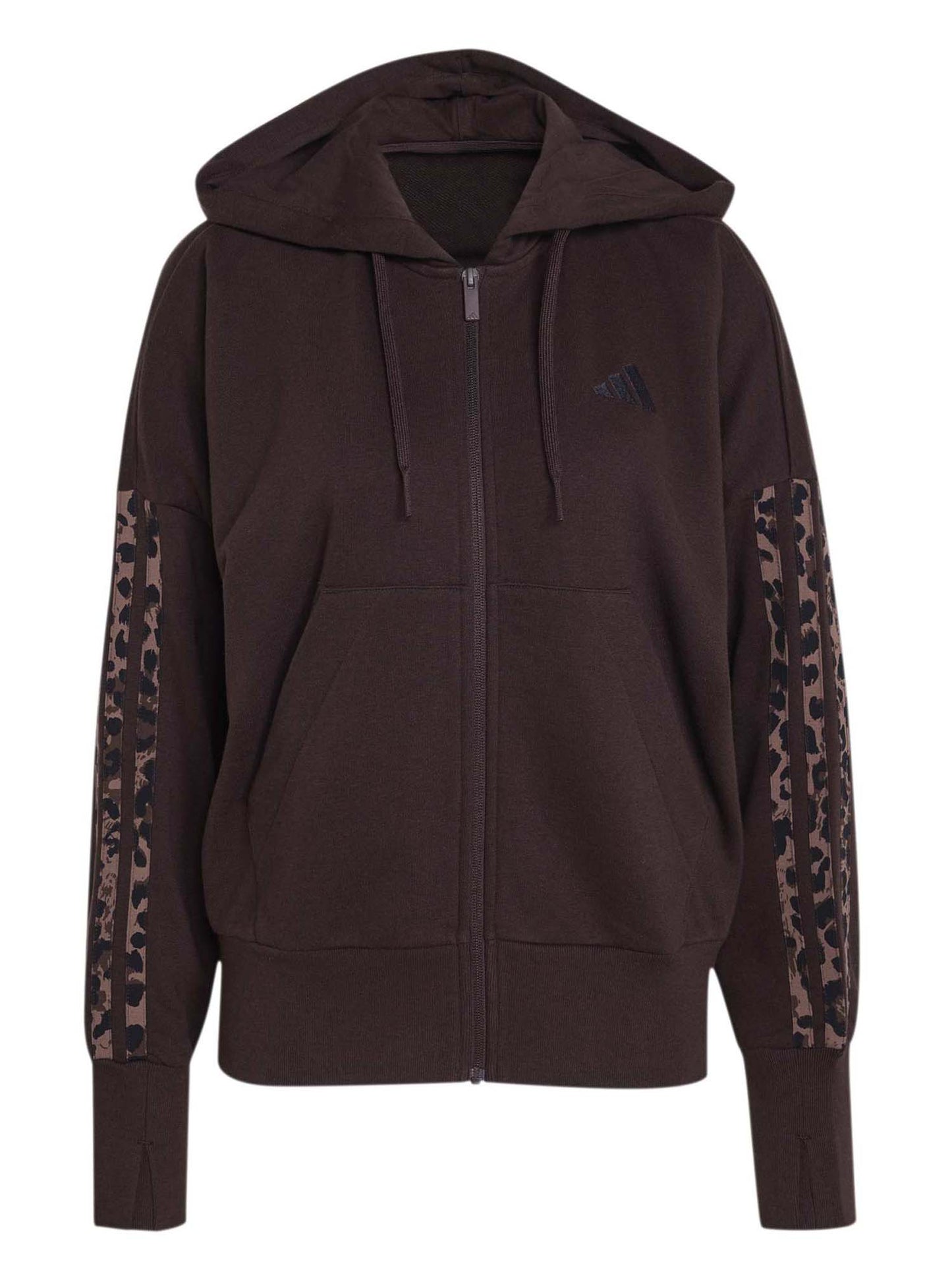 Adidas Felpa Leo Ft, felpa da donna marrone