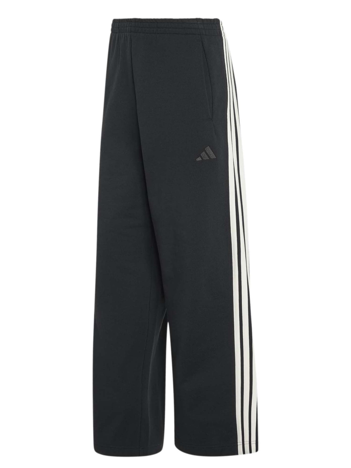 Adidas Kit 3-Stripes Wide Pants, pantalone da donna nero