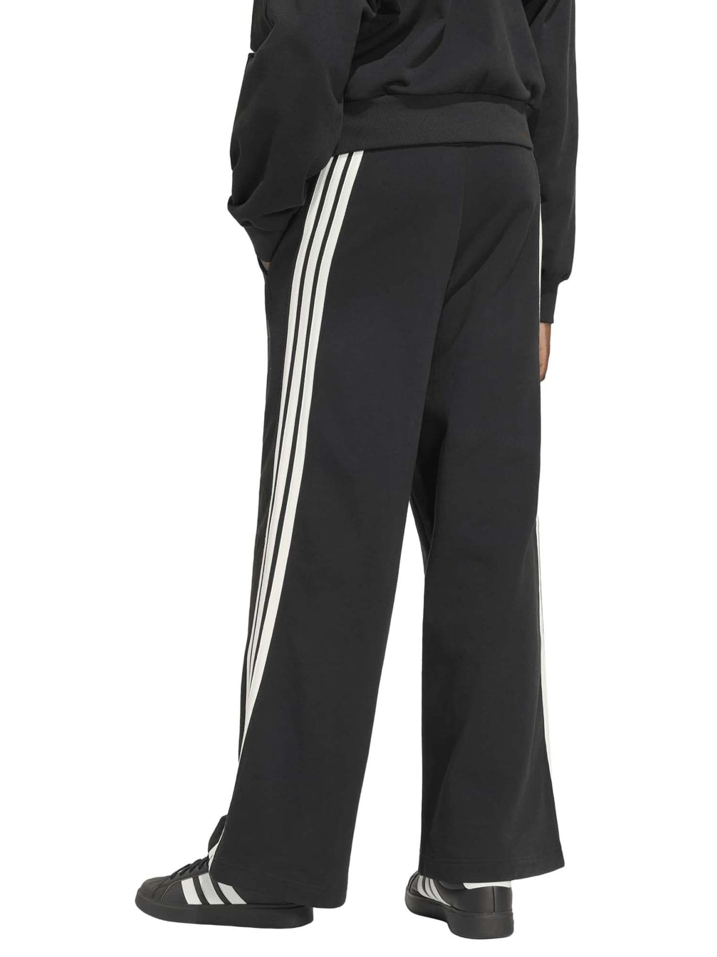 Adidas Kit 3-Stripes Wide Pants, pantalone da donna nero