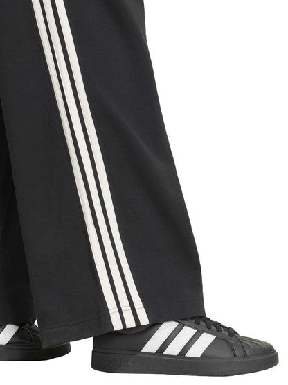 Adidas Kit 3-Stripes Wide Pants, pantalone da donna nero