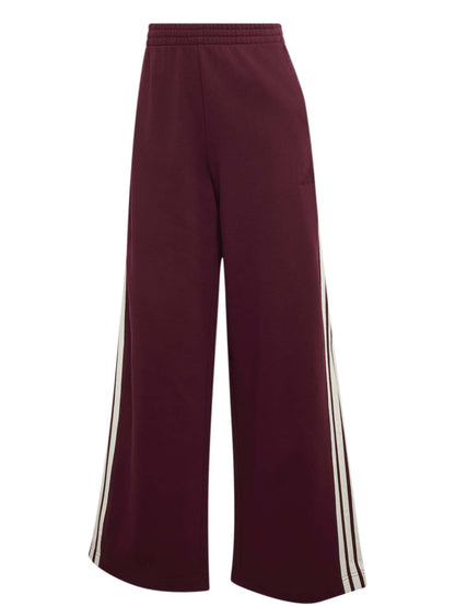 Adidas Kit 3-Stripes Wide Pants, pantalone da donna bordeaux