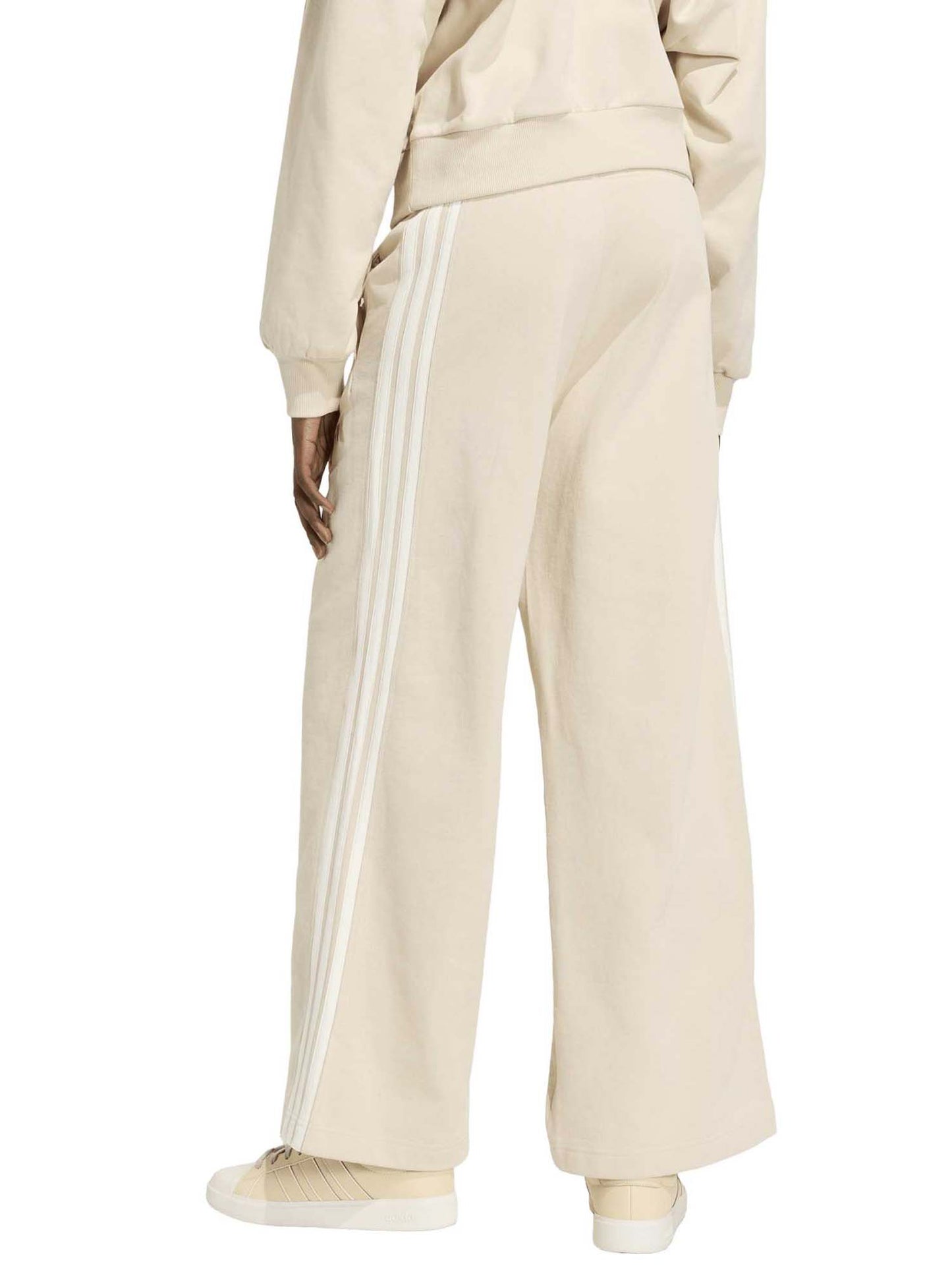 Adidas Kit 3-Stripes Wide Pants, pantalone da donna beige