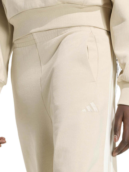 Adidas Kit 3-Stripes Wide Pants, pantalone da donna beige