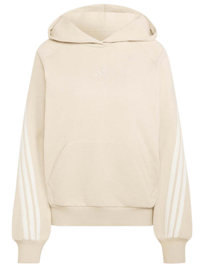 Adidas Kit 3-Stripes Hoodie, felpa da donna beige