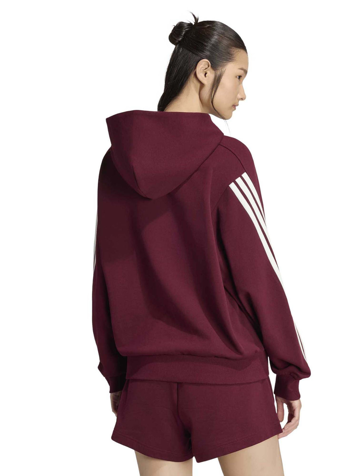 Adidas Felpa Kit Ft, felpa da donna bordeaux