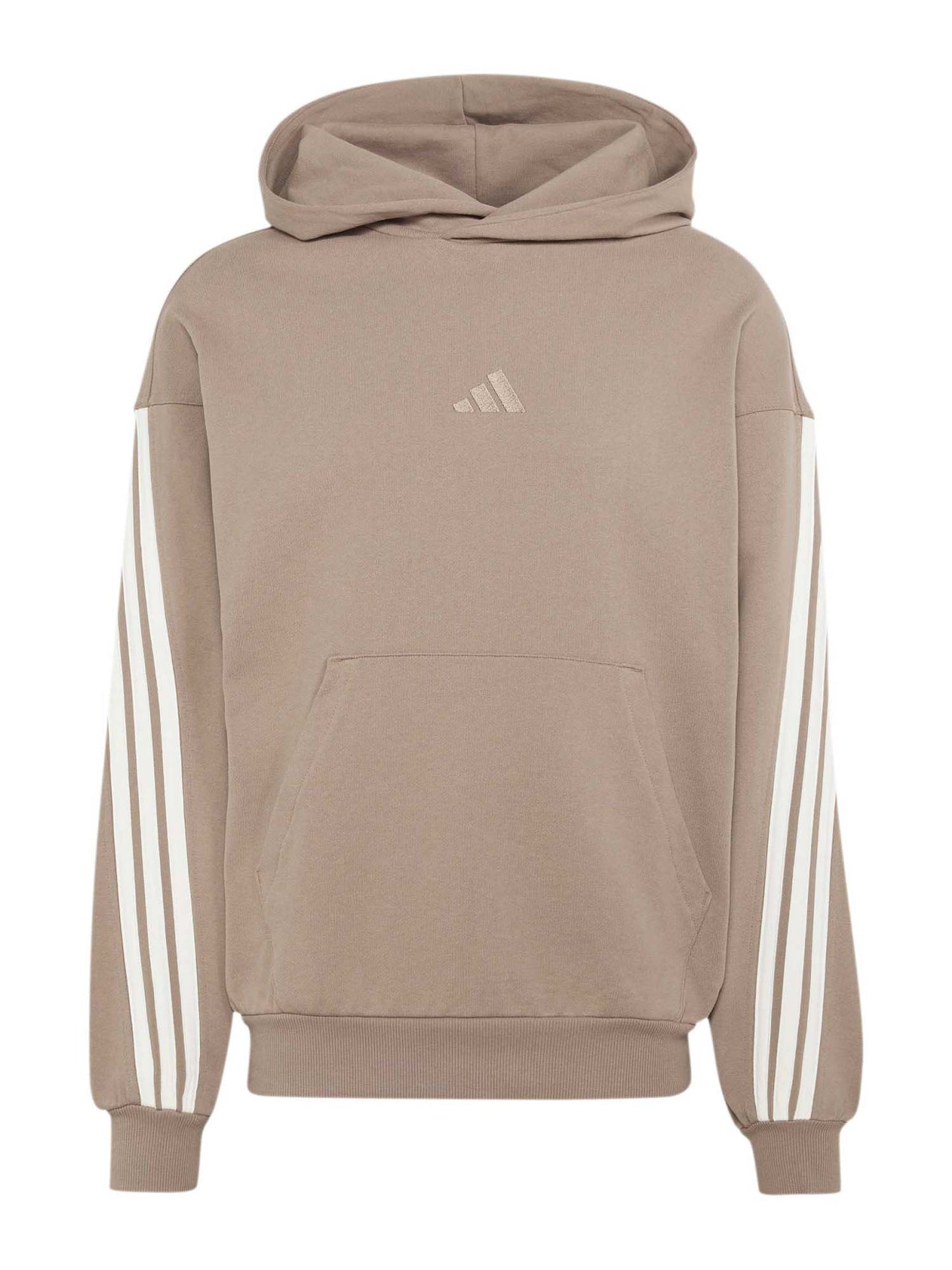 Adidas Kit 3-Stripes, felpa da uomo marrone