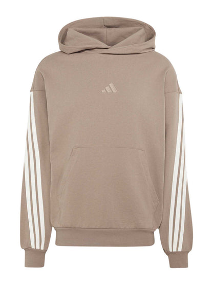 Adidas Kit 3-Stripes, felpa da uomo marrone
