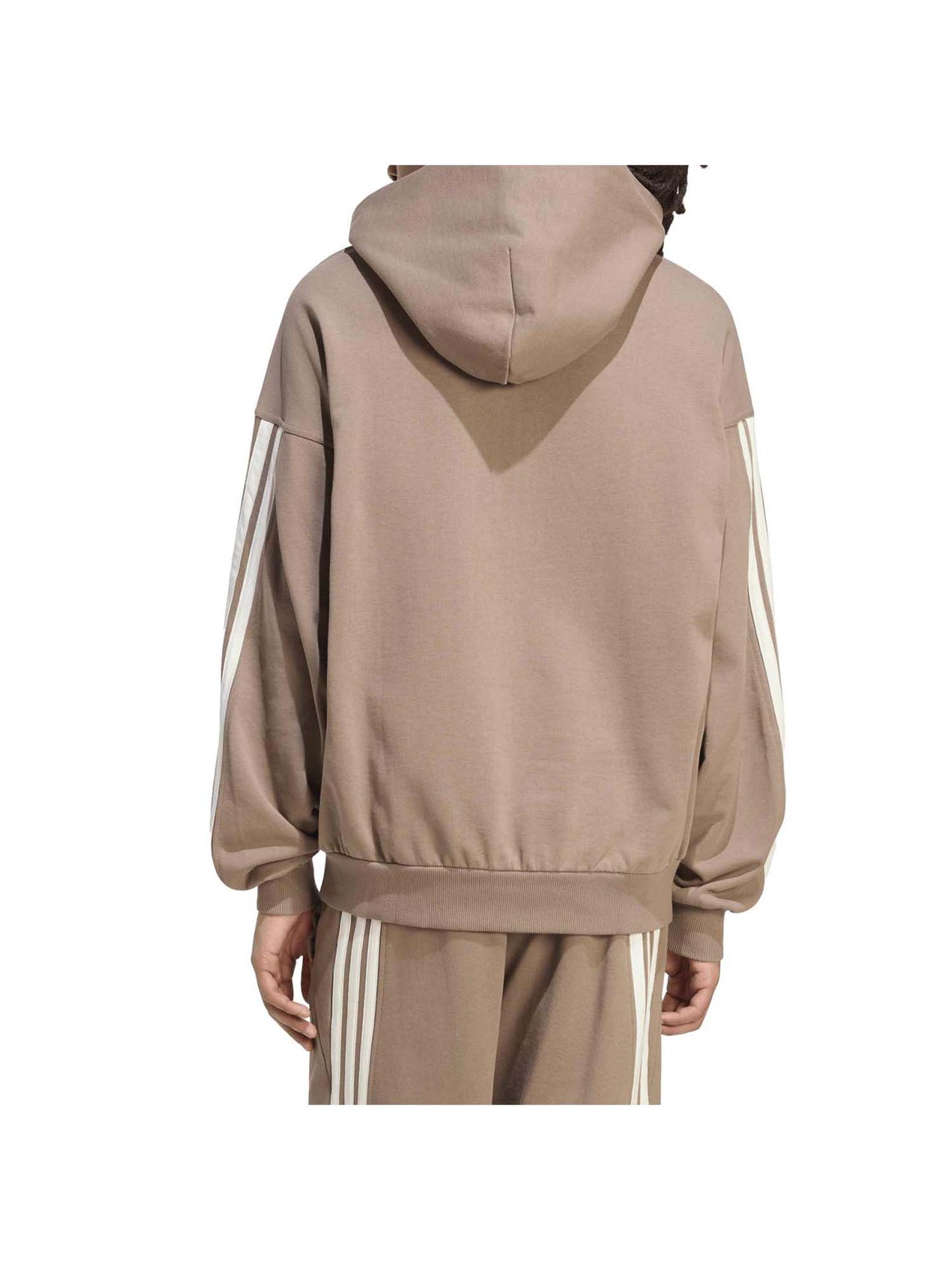 Adidas Kit 3-Stripes, felpa da uomo marrone