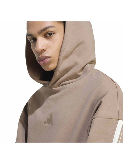 Adidas Kit 3-Stripes, felpa da uomo marrone