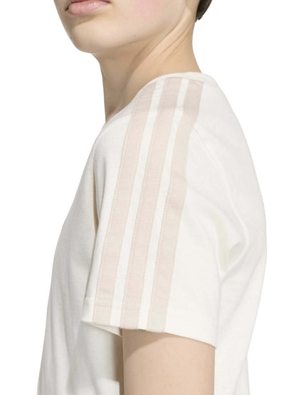 Adidas B. Tee Colleg, t-shirt a maniche lunghe Unisex bambino panna