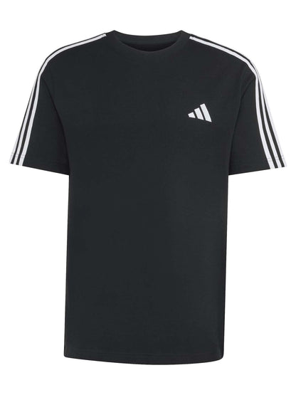 Adidas Essentials 3-Stripes, t-shirt maniche corte da uomo nero